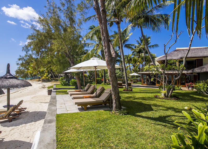 Beach villa in Mauritius. Luxury beach front accommodation on the island. AirBnB Mauritius