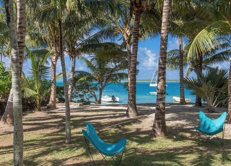 Villa Tourteaux in Mauritius view on the lagoon