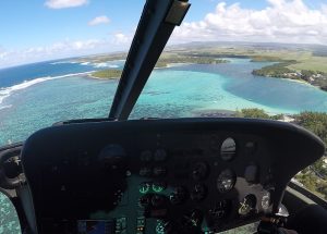 Helicopter tour in Mauritius