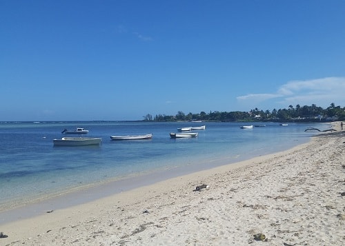 Albion beach in Mauritius