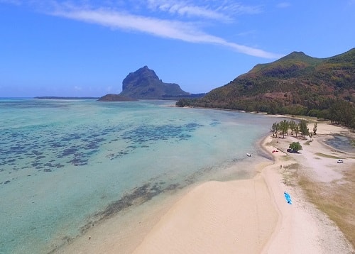 La Prairie beach in Mauritius